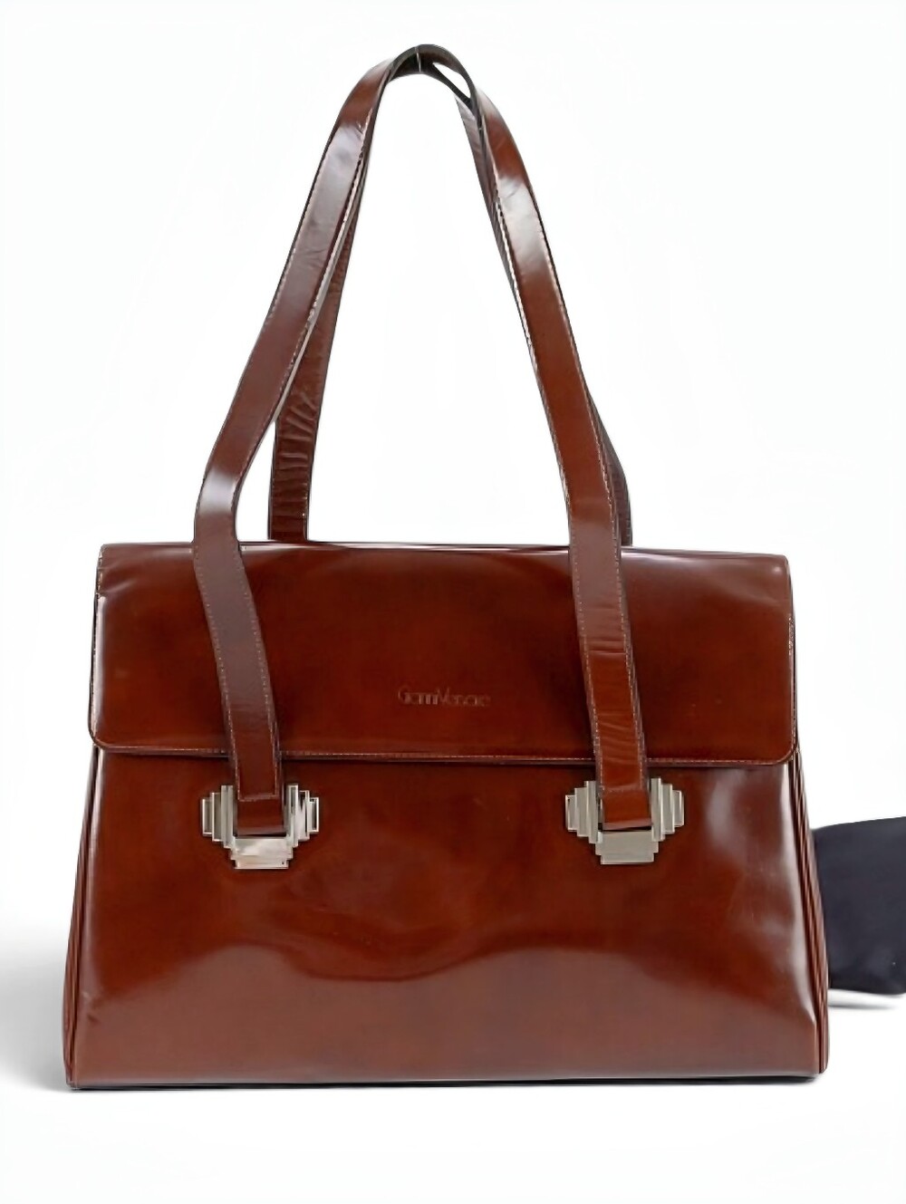 Gianni Versace Classic Leather Shoulder Bag in Brown